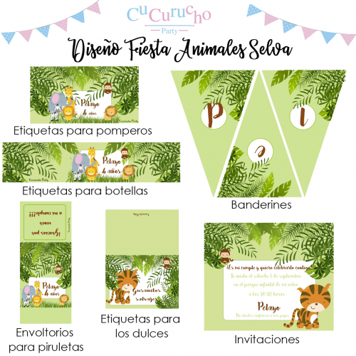 kit-imprimible-animales-selva