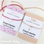 Colgante comunión con tarjeta