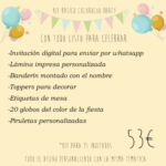 Kit de fiesta preparado