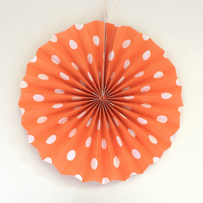 abanico-papel-lunares-naranja-