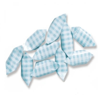 caramelos envueltos azules