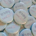 chapa personalizada celeste