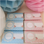 washi tape marrón con topos blancos