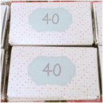 washi tape números