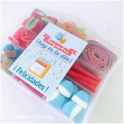 Caja maletin de chuches