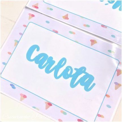 Mantel individual personalizado