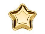 plato estrella dorado