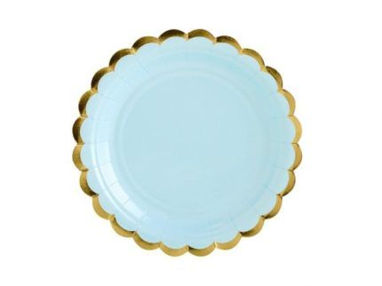 plato verde dorado