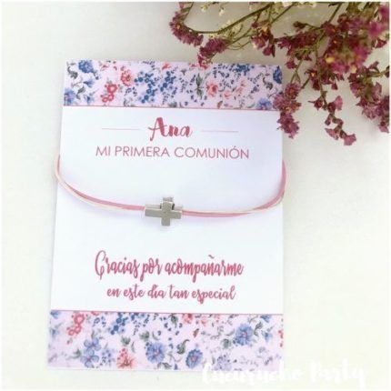 pulsera-comunion-cruz-bautizo-nudo-corredizo