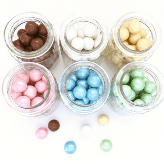 bombones de colores