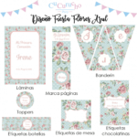 Kit imprimible estampado de flores
